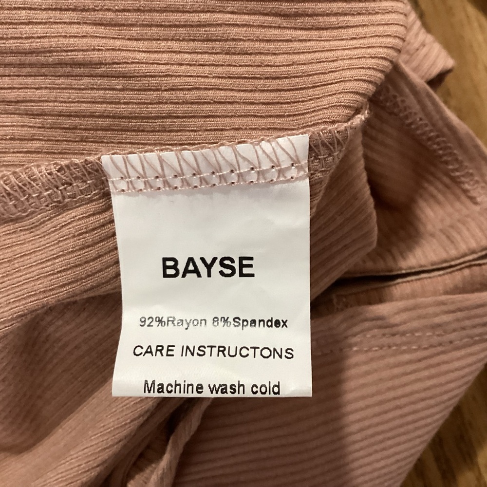 Bayse Ribbed Bodysuit Size XS - Picture 8 of 9